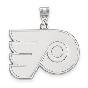 10k White Gold NHL Philadelphia Flyers Large Pendant